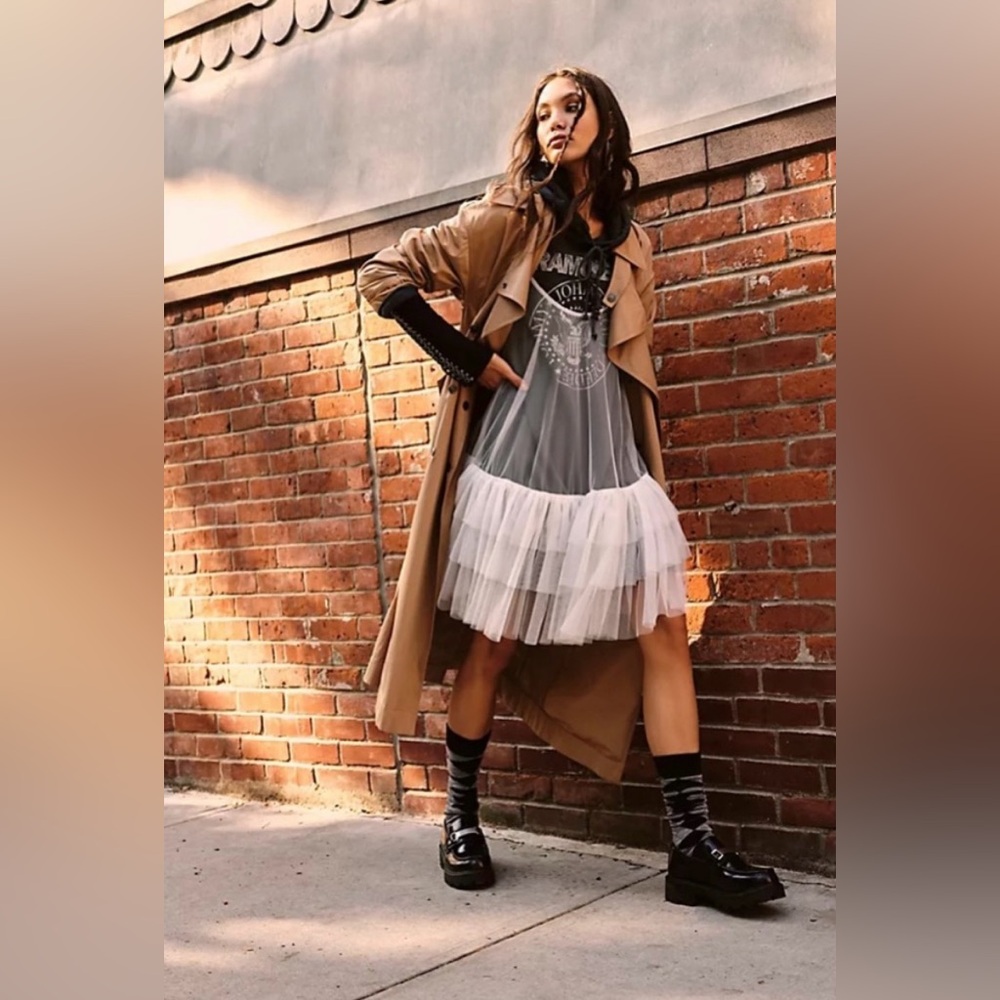 Free People Soho Rain Trench Coat